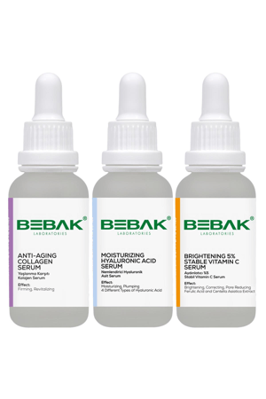 Bebak Triple Skin Care Serum Vitamin C - Collagen - Hyaluronic Acid