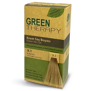 Green Therapy Hair Color Cream 9.1 Ashy Blonde:
