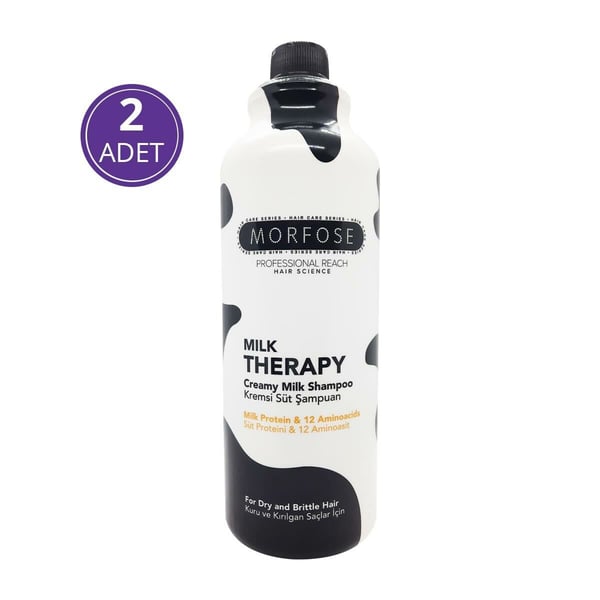 Morfose Milk Therapy Shampoo 1000 ml 2 حبة