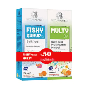 Naturalnest Multy Fish Oil 150 ml + Fishy Syrup زيت السمك 150 مل: