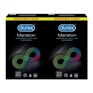 Durex - ديوركس - ماراثون 40 عبوة واقيات ذكرية