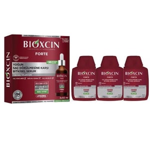 Bioxin Forte Intense Hair Loss Set: Bioxcin Forte Serum 3x50ml +Bioxcin Forte Shampoo 3x300ml
