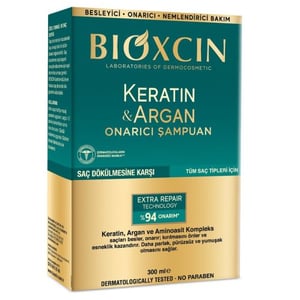 بيوكسين/Bioxcin شامبو بيوكسين الكيراتين والأرجان لإصلاح الشعر 300 مل