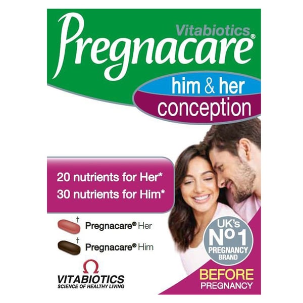 Vitabiotics Pregnacare Him and Her Conception Tablet 60: