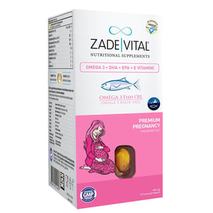 Zade Vital Omega 3 Fish Oil Supplementary Food 50 Capsules: