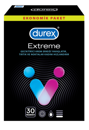 Durex - ديوركس - اكستريم 30 عبوة من الواقي الذكري