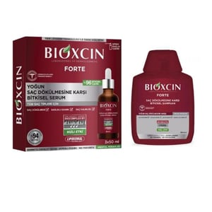 بيوكسين/Bioxcin مجموعة بيوكسين فورتي لتساقط الشعر المكثف: مصل بيوكسين فورتي 3 × 50 مل + شامبو بيوكسين فورتي 300 مل
