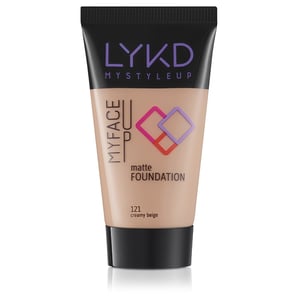LYKD Matte Foundation 121 Creamy Beige: