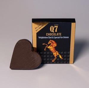 شوكولاتة القلب منشط جنسي طبيعي للرجال والنساء ١٢ قطعة - Q7 Gold: