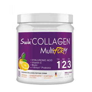 Suda Collagen / سودا كولاجين - مكمل غذائي سودا كولاجين متعدد الأشكال بنكهة البرتقال 360 جم