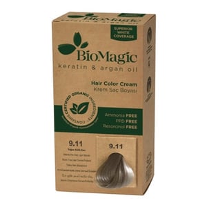 Biomagic Hair Color Intense Ash Blonde No: 9.11: