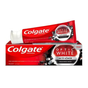 معجون أسنان كولجيت أوبتيك وايت للتبييض بالفحم المنشط، 50 مل | Colgate