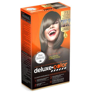 Bee Beauty Deluxe Color Kit Hair Dye 7.1 Ashy Auburn