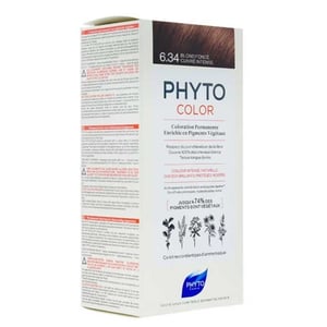 Phyto Phytocolor Herbal Hair Color 6.34 - Dark Auburn Gold Copper تركيبة جديدة: