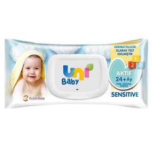 Uni Baby Sensitive Baby Wet Wipes 24+ Months 90 Pieces