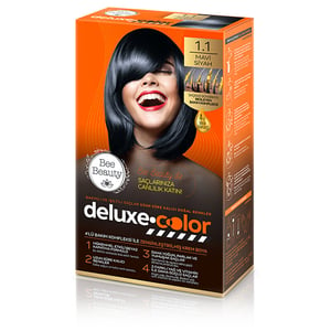 Bee Beauty Deluxe Color Kit Hair Dye 1.1 Blue Black