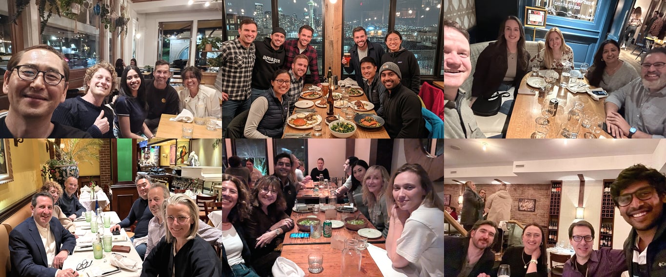 Guests enjoying DinnerHQ dinners across different cities