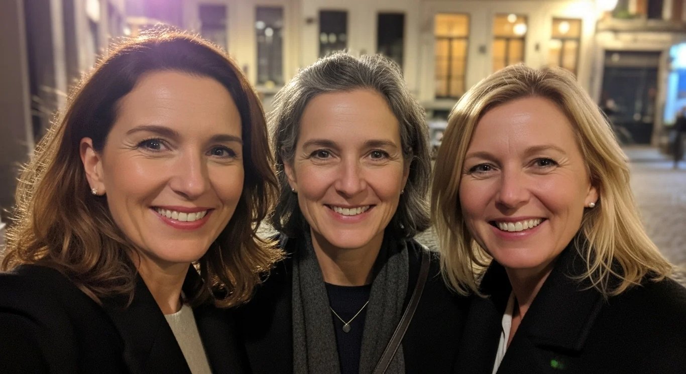 Professional networking dinner scene 7