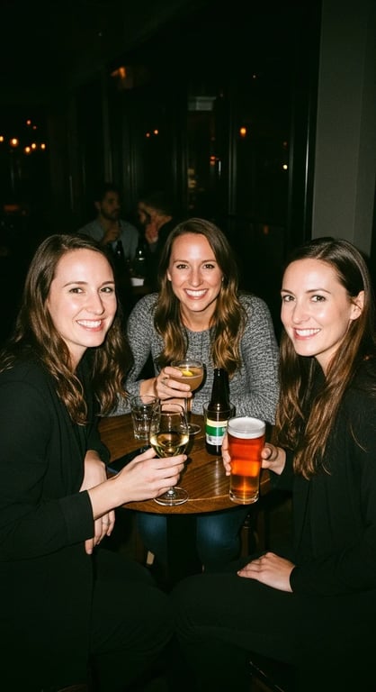 Professional networking dinner scene 3