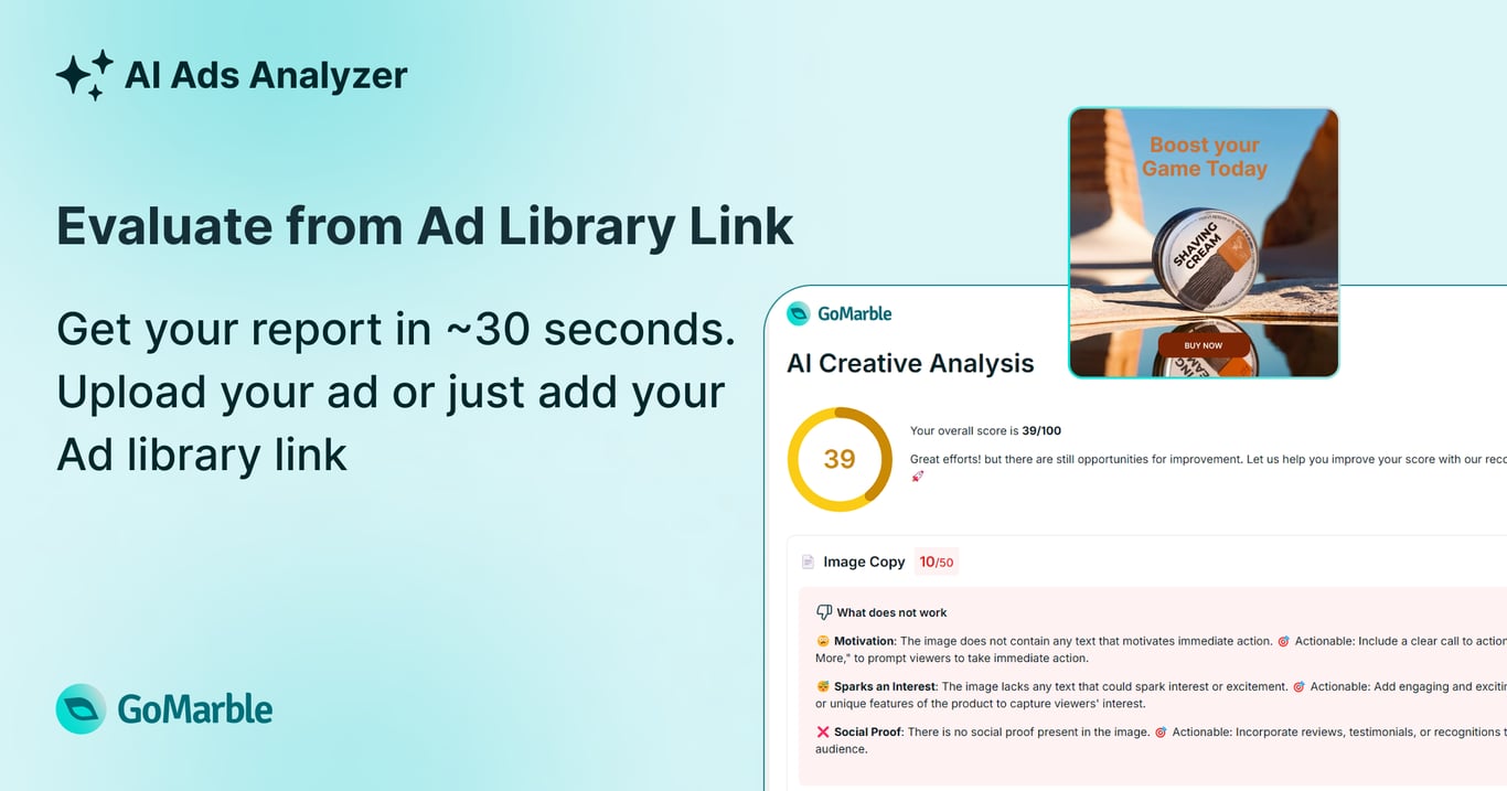 AI Ads Analyzer by GoMarble