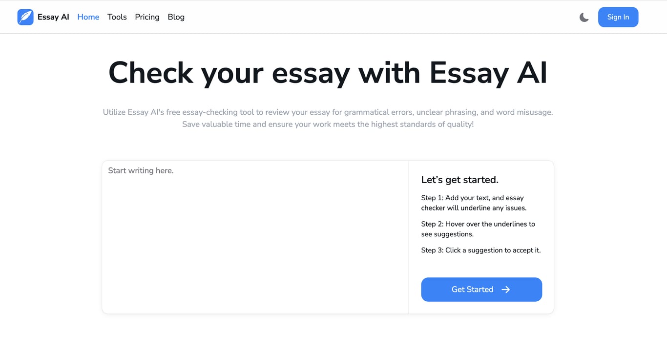 Free Essay Checker AI