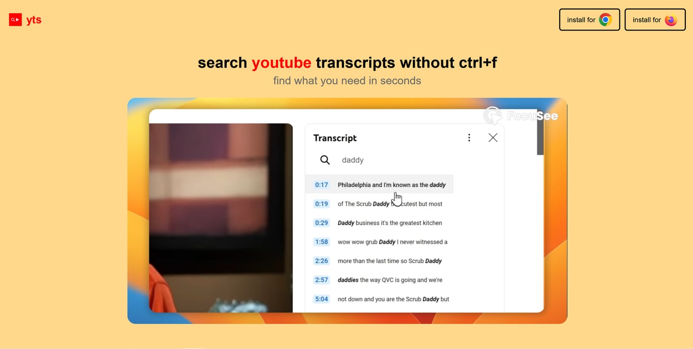 Youtube Transcript Search