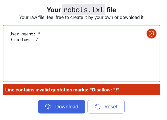 Robots.txt Generator