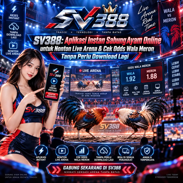 SV388: Aplikasi Instan Sabung Ayam Online untuk Nonton Live Arena & Cek Odds Wala Meron Tanpa Perlu Download Lagi