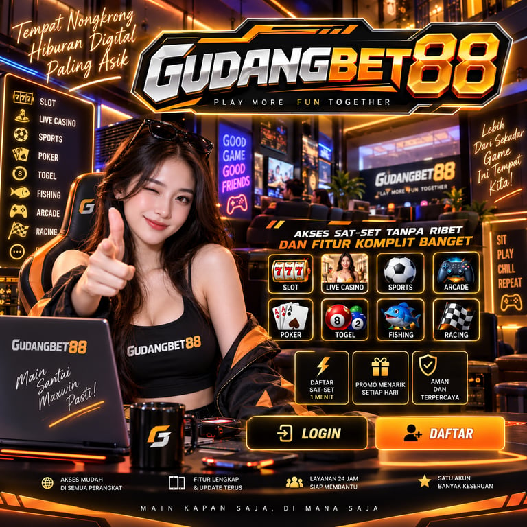 Gudangbet88: Tempat Nongkrong Hiburan Digital Paling Asik, Akses Sat-Set Tanpa Ribet dan Fitur Komplit Banget