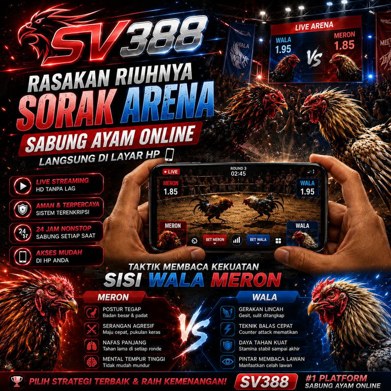 SV388: Rasakan Riuhnya Sorak Arena Sabung Ayam Online Langsung di Layar HP & Taktik Membaca Kekuatan Sisi Wala Meron