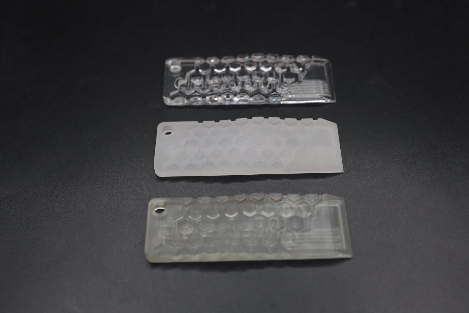 Frosted PMMA part 3D printed on Industrial SLA — photo 2 of 4