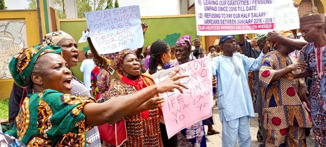 Osun Pensioners Embark On Peaceful Protest