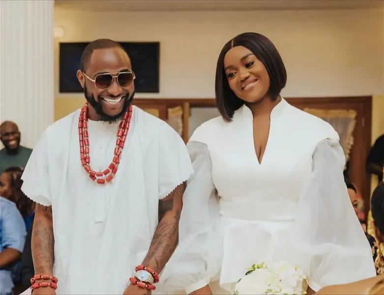 Beautiful Photos From Davido, Chioma's Private Marriage