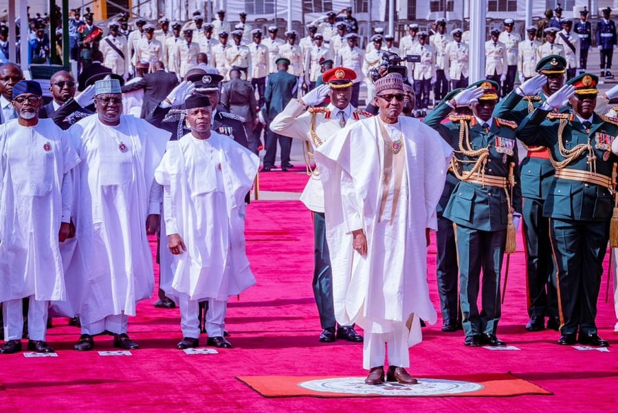 Buhari, Others Lay Wreaths At 2023 Armed Forces Remembrance 