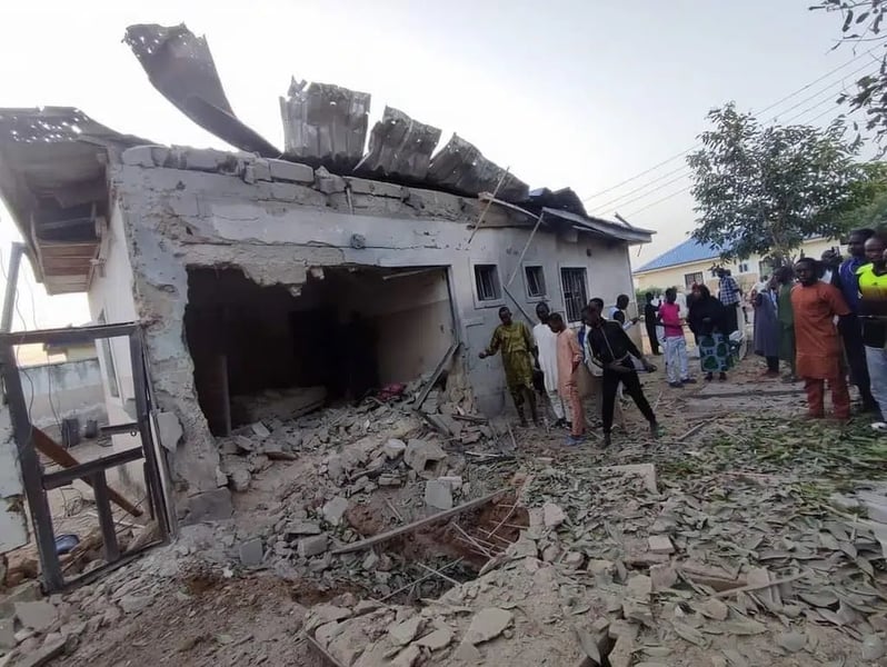 Explosion Rocks 1000 Housing Estate Maiduguri