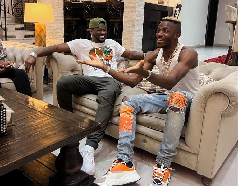 Peter Okoye Turns Up In Napoli To Support Osimhen In AC Mila