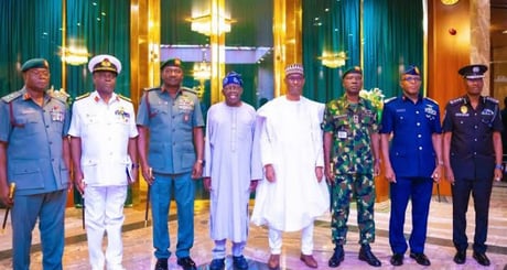President Tinubu, Service Chiefs Hold High-Level Security Br