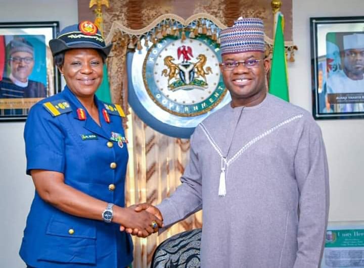 Governor Bello Congratulates First Female Air Commodore From