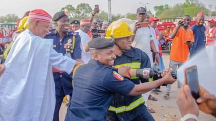 Kano: Yusuf receives donation of firefighting equipment from