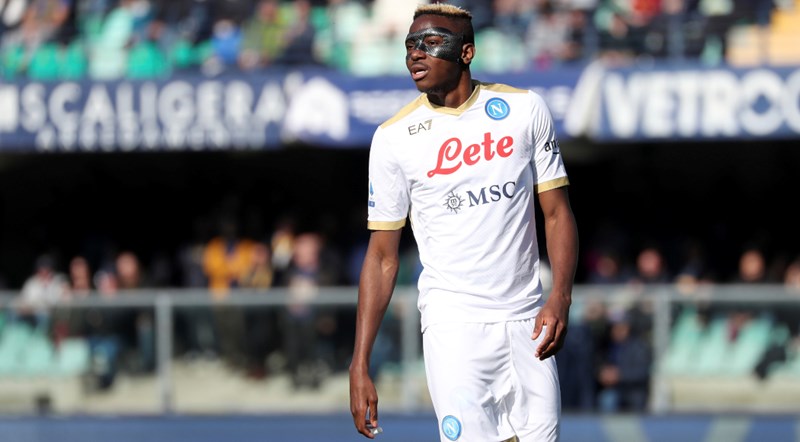 Osimhen's Brace Sends Napoli Second Against Verona To Keep T