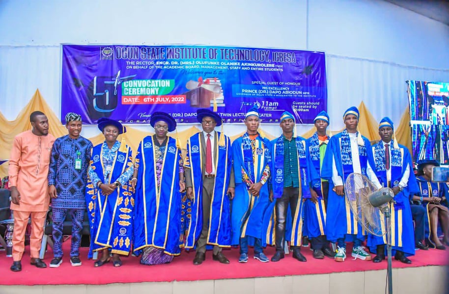 OGITECH Holds 5th Convocation, Charges Graduates On Patrioti