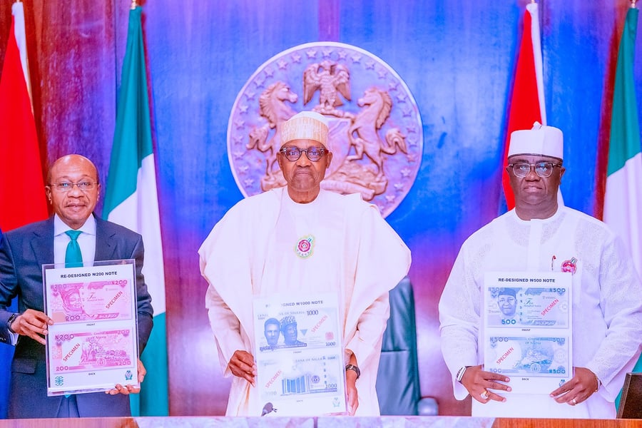 New Naira Notes: President Buhari Unveils Redesigned Currenc