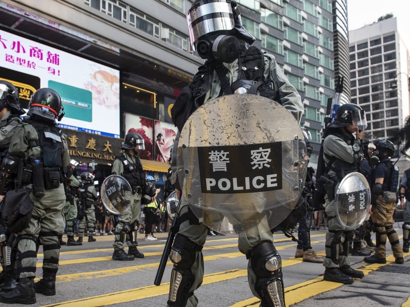 Hong Kong Police Enforce Ban On Tiananmen Anniversary Commem