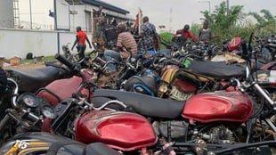 Lagos task force seizes 497 motorcycles