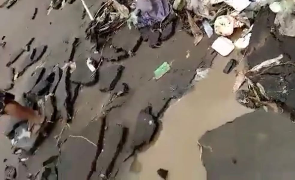 Rain washes away newly-constructed road in Anambra [VIDEO]
