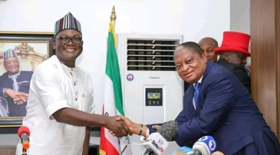 Governor Ortom Swears In Acting Chief Justice 