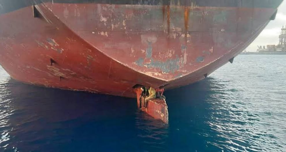 Nigerian Stowaways Found On Ship's Rudder Seek Asylum In Spa