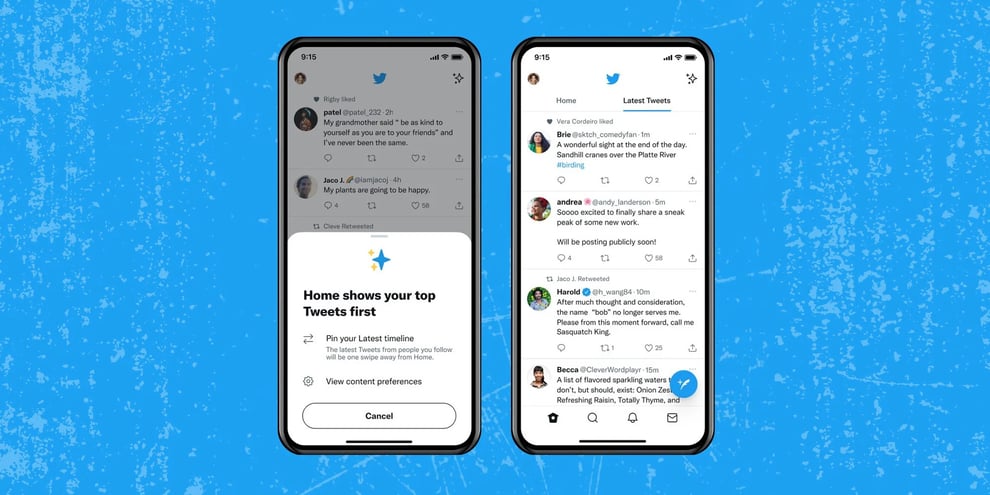 iOS, Android Now Default into 'Following' Timeline On Twitte