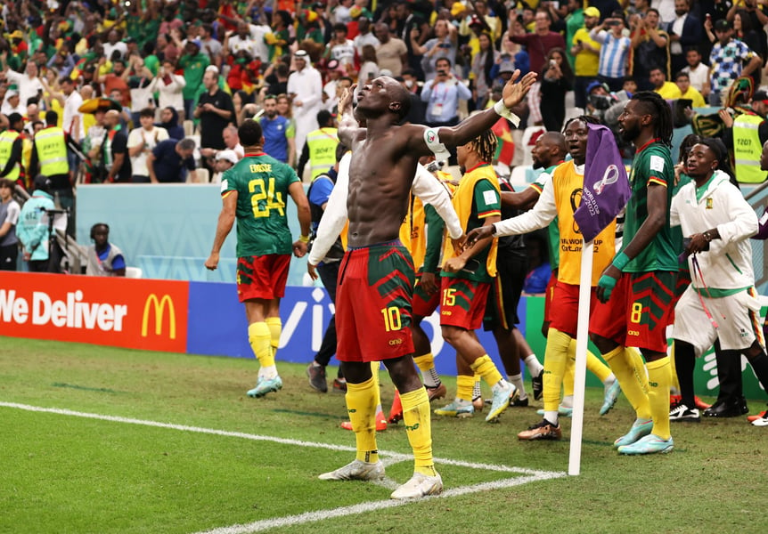 Aboubakar Stars For Cameroon To Earn First World Cup Win In 