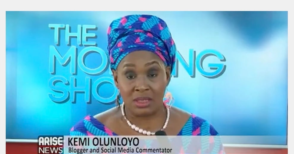 Kemi Olunloyo, AriseTV Under Fire Over Comment On Sylvester 